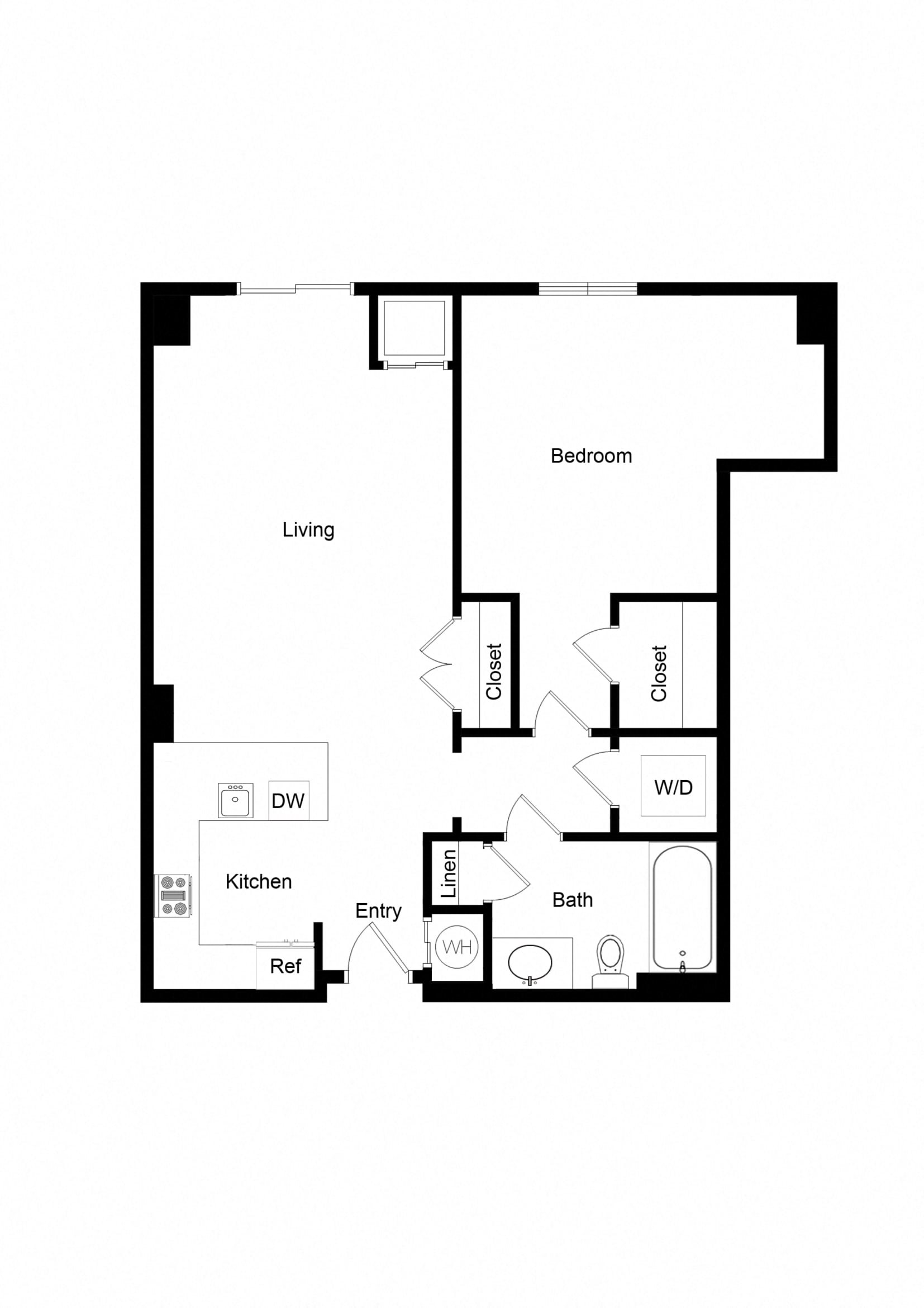 1x1 A06C-1 Floor Plan 1x1 A06C-1 Floor Plan
